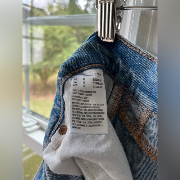 AE Strigid Ripped Highest Waist Baggy Straight Jean - Picture 8 of 10